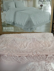 6 parça dantelli gelin battaniyesi seti