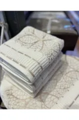 50x90 Osmanlı Kadife Jakarlı 12'li Havlu Seti