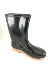 Siyah 37-41 Arası Plastik Uzun Yağmur Çizmesi