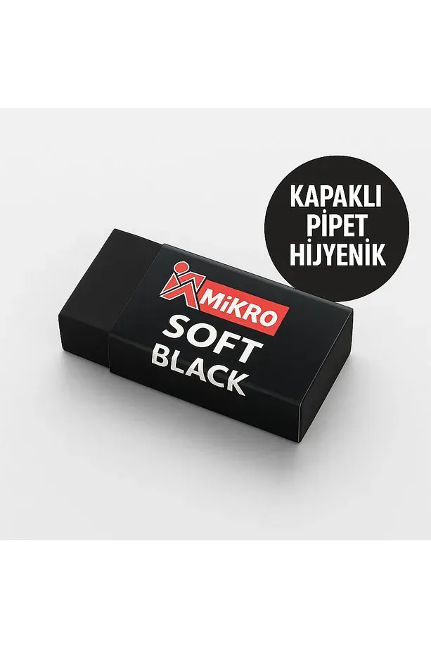 Siyah silgi 30’lu iz yapmaz leke bırakmaz yumuşak silgi