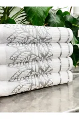 12 Adet Kadife Lüks Jakarlı Çeyizlik 50x90 El ve Yüz Havlusu