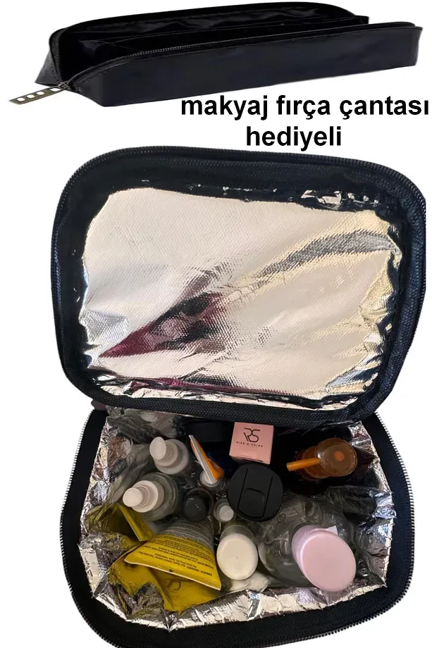 lisanslı makyaj çantası makyaj malzeme düzenleyici makyaj fırça çantası hediyeli