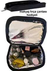 lisanslı makyaj çantası makyaj malzeme düzenleyici makyaj fırça çantası hediyeli