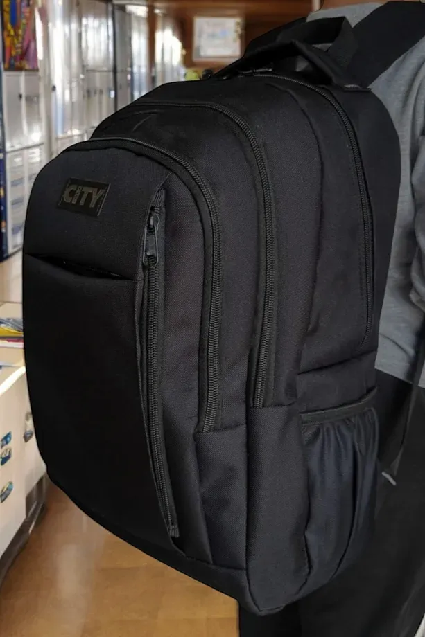 lisanslı çok gözlü sağlam okul çantası geniş hacimli sırt çantası 45 cm 22 cm 30 cm ebatlarında 670s siyah2