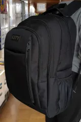lisanslı çok gözlü sağlam okul çantası geniş hacimli sırt çantası 45 cm 22 cm 30 cm ebatlarında 670s siyah2